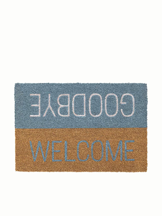 Entrance Mat (40x60) Ruco Print 809 Welcome Goodbye Blue Sdim