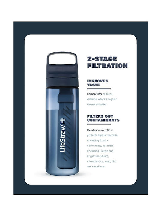 Lifestraw Wasserflasche Kunststoff mit Filter 650ml Weiß
