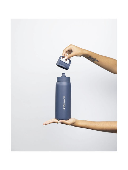Lifestraw Παγούρι Ανοξείδωτο με Φίλτρο 650ml Μπλε