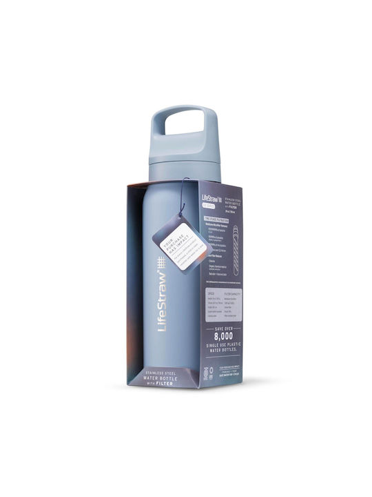 Lifestraw Παγούρι Ανοξείδωτο με Φίλτρο 650ml Γαλάζιο