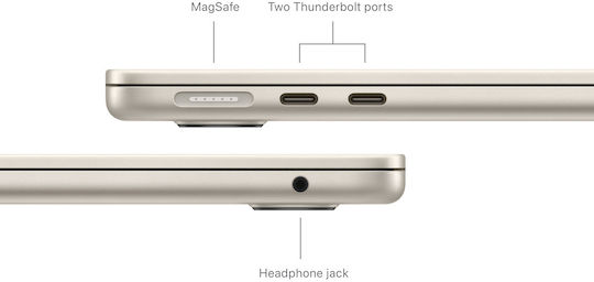 MacBook Air 13" (2024) 13.6" Retina Display (M3-8-core/16GB/512GB SSD) Starlight (GR Keyboard)