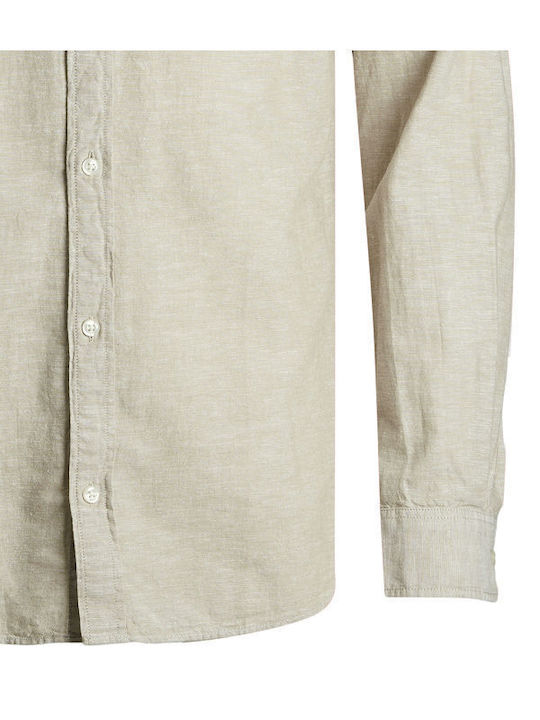 Long Sleeve Linen Shirt Crockery