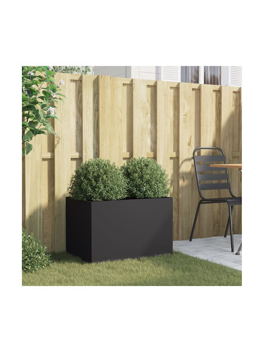 vidaXL Planter Box Plastic Black 62x39x40cm.