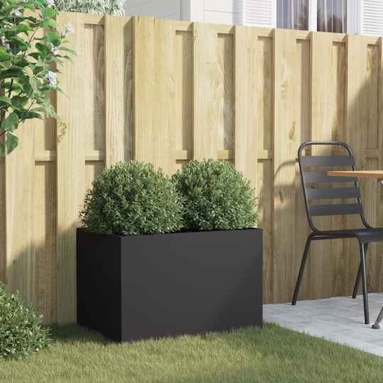 vidaXL Planter Box Plastic Black 62x39x40cm.