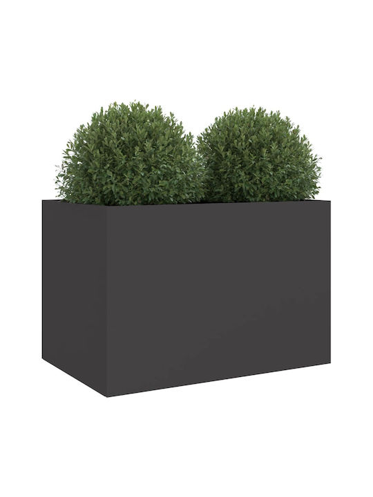 vidaXL Planter Box Plastic Black 62x39x40cm.