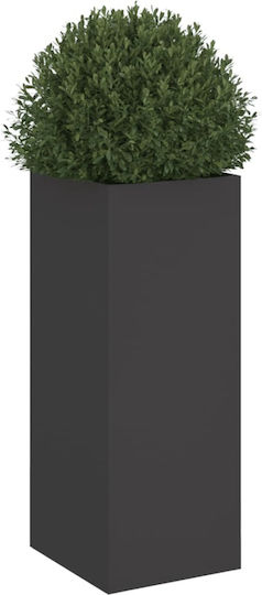 vidaXL Planter Box Plastic Black 32x75x27.5cm.