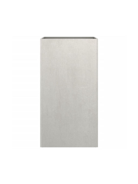 vidaXL Planter Box Metallic Silver 42x75x38cm.