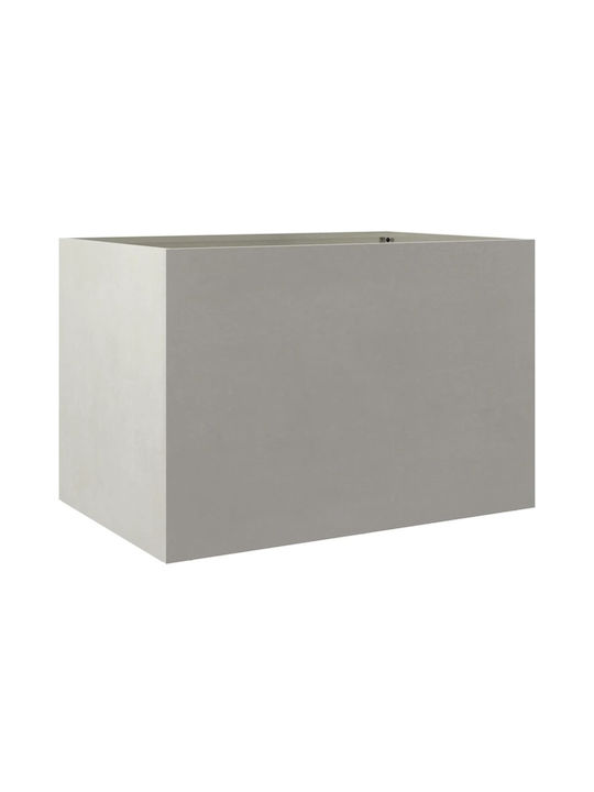 vidaXL Silver Planter Box Metallic Silver 62x39x40cm.