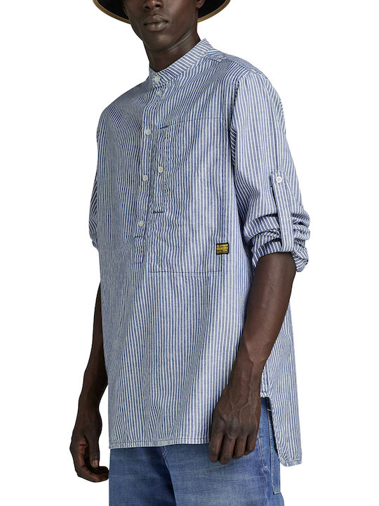 Long-sleeved Cotton Shirt Striped .d934-sun Faded Strip