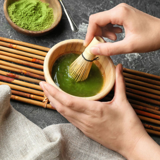 Moya Whisk Αξεσουάρ Τσαγιού Μπαμπού Μπεζ 100ml