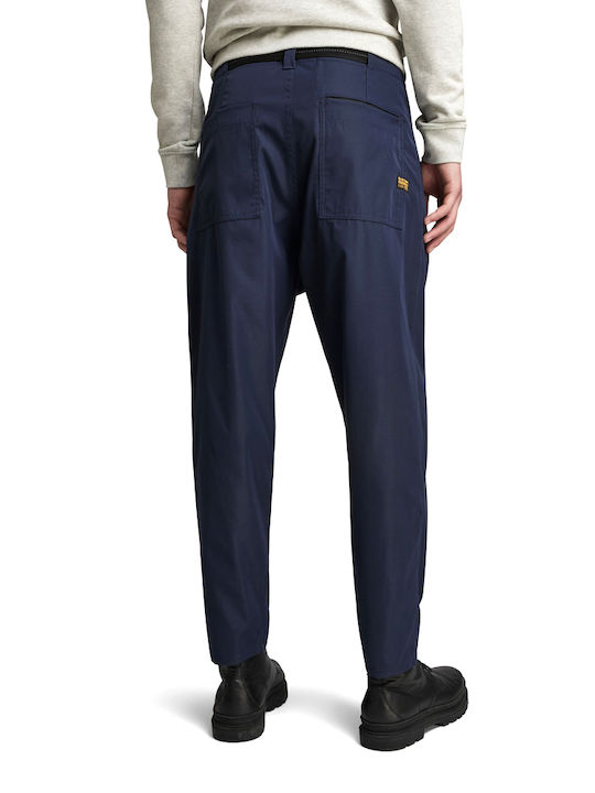 Pleated Trousers Chino Elastic in Relaxed Fit Salute