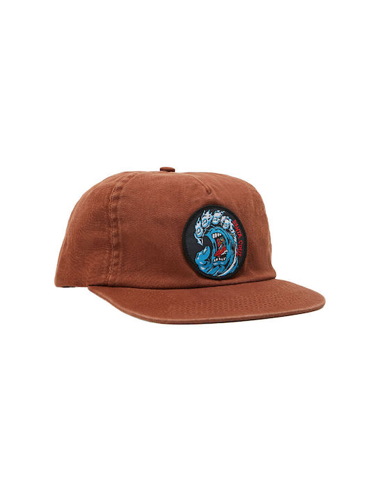 Santa Cruz Men's Snapback Cap Brown