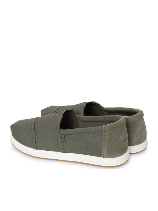 Alpargata Suede Men's Espadrilles in Green Color