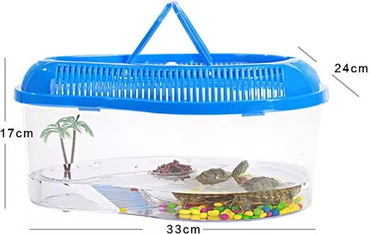 Schildkrötenbecken Reptilien Terrarium Yellow 20x15x13cm