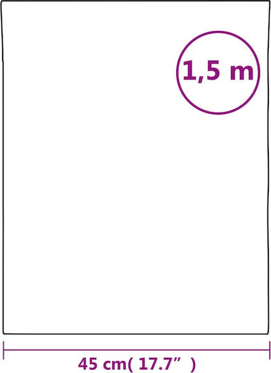 vidaXL Стикер Дисплей За офиса 45см x 1.5m Transparent 155759 2бр
