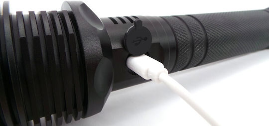 Επαναφορτιζόμενος Φακός LED IP67 με Μέγιστη Φωτεινότητα 15000lm 2τμχ