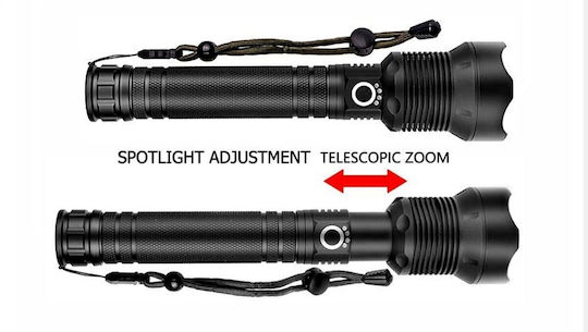 Επαναφορτιζόμενος Φακός LED IP67 με Μέγιστη Φωτεινότητα 15000lm 2τμχ