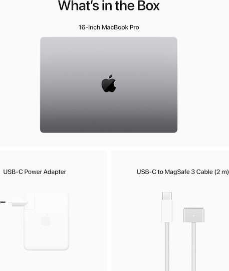 Apple MacBook Pro 16" (2023) 16.2" Retina Display 120Hz (M2-Pro 12-core/16GB/512GB SSD/19-Core) Space Grey (GR Keyboard)
