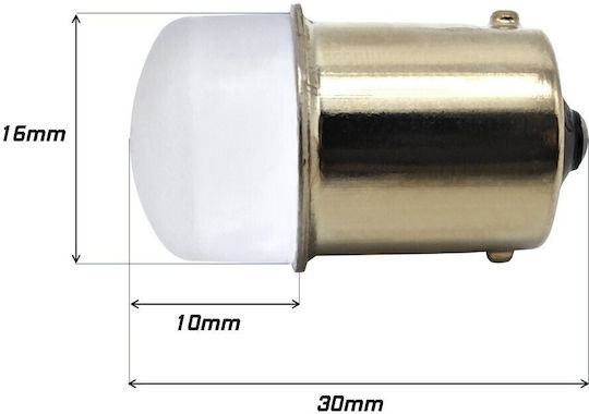 Lampen Auto P21W / R5W / BA15S / R10W Canbus LED Rot 12V 1Stück