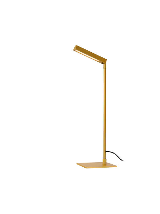 Lucide Lightning Μεταλλικό Πορτατίφ LED με Κίτρινο Καπέλο και Βάση