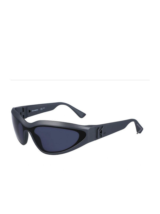 Karl Lagerfeld Sonnenbrillen mit Gray Rahmen und Schwarz Linse KL6128S-002