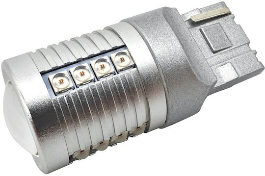 Lămpi Autoturismului W21W / W3x16d Canbus LED Roșu 12V / 24V 1buc