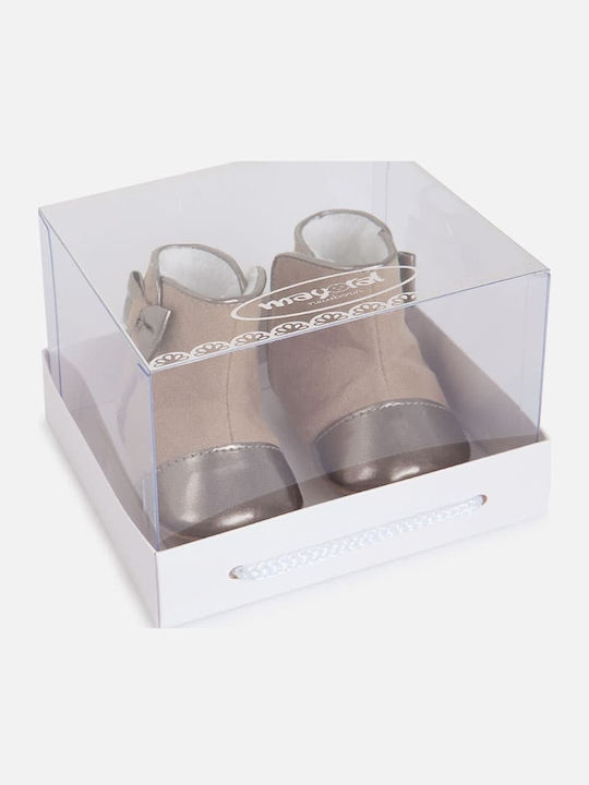 Mayoral Baby Booties Brown
