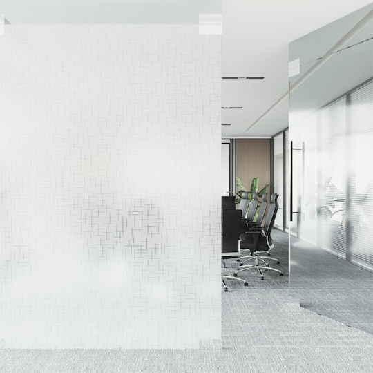 vidaXL Sticker Display Decorative Sandblasting 90cm x 5m Transparent Window Film 155843 1pcs