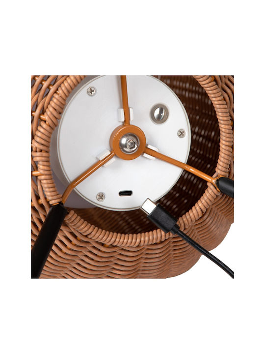 Lucide Lightning Επιτραπέζιo Φωτιστικό LED Εξωτερικού Χώρου 3W με Θερμό Λευκό Φως IP44 Μπεζ