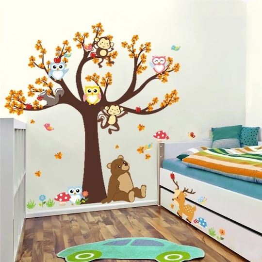 Autocolant Decorativ pentru Copii Perete 100x100buc