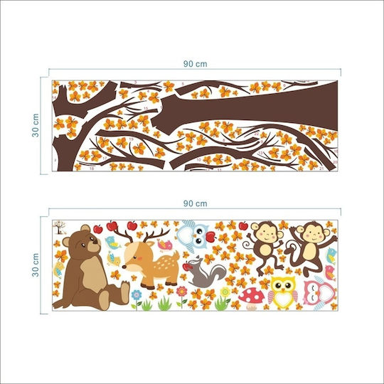 Autocolant Decorativ pentru Copii Perete 100x100buc