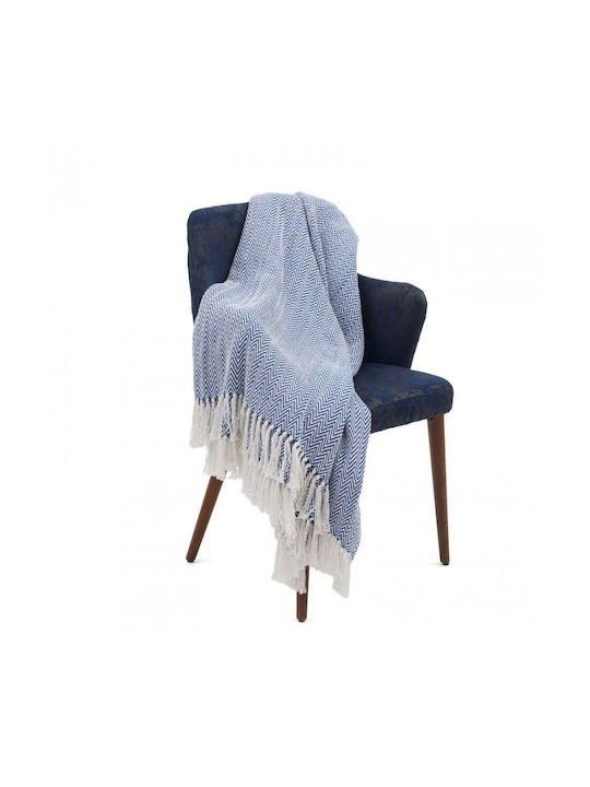 Heinner Armchair Throw 160x200cm Blue