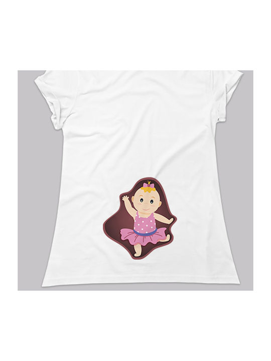 CORC Maternity T-Shirt Λευκή_