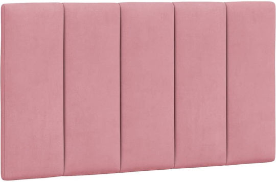 vidaXL Fabric Pink Bed Headboard Pillow 90x45cm