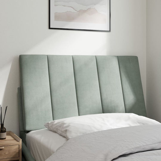 vidaXL Fabric Bed Headboard Pillow Light Gray 90x45cm