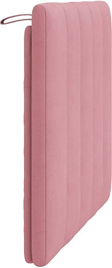 vidaXL Fabric Pink Bed Headboard Pillow 90x45cm