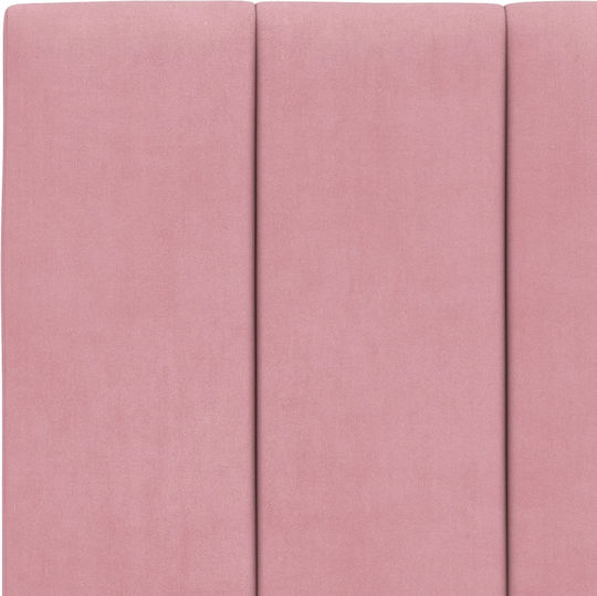 vidaXL Fabric Pink Bed Headboard Pillow 90x45cm