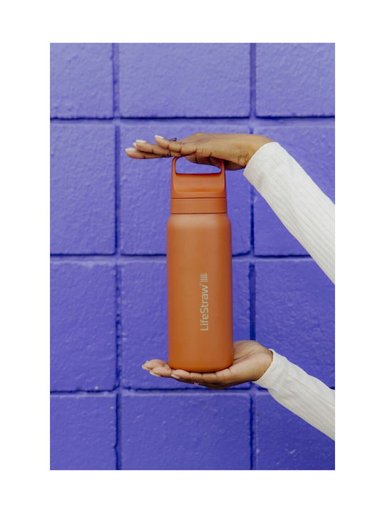Lifestraw Бутилка Неръждаема стомана с филтър 650мл Оранжев
