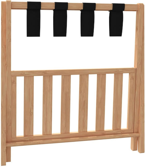 vidaXL Wooden Foldable Hotel Luggage Rack Brown With Dimensions 68x38xH58cm Foldable