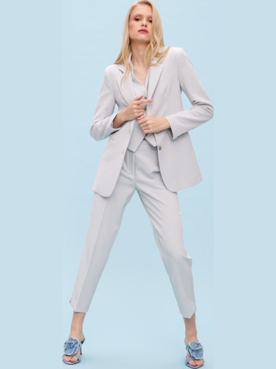 Passager Women's Waisted Blazer Grey