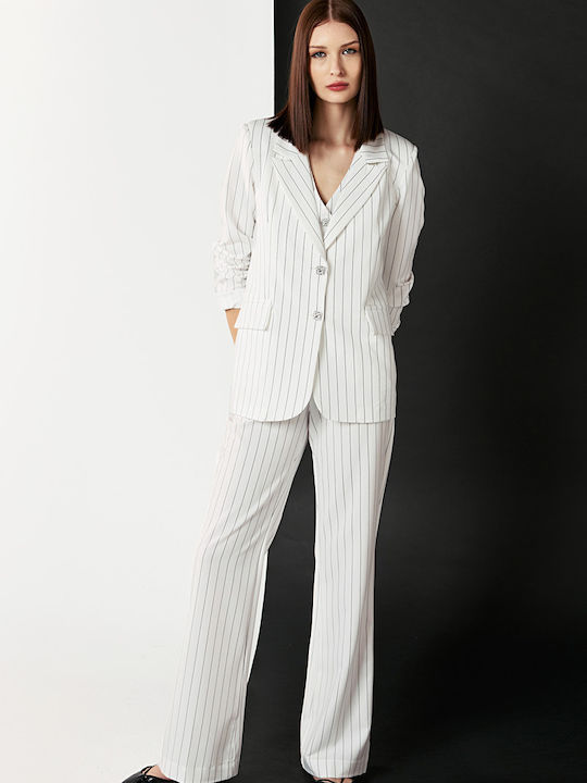 Dejavu Damen Blazer White