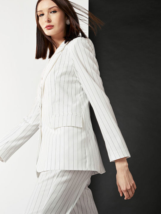 Dejavu Damen Blazer White