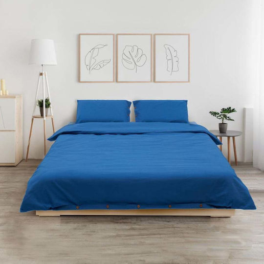 Heinner Set Dublu 4buc 200x220cm Albastru