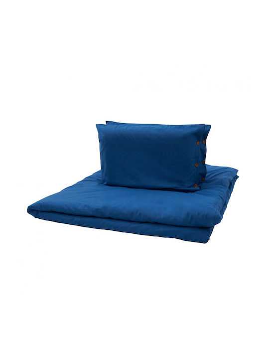 Heinner Σετ Σεντόνια Διπλά 200x220εκ. Blue (4τμχ)