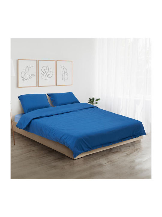 Heinner Σετ Σεντόνια Διπλά 200x220εκ. Blue (4τμχ)