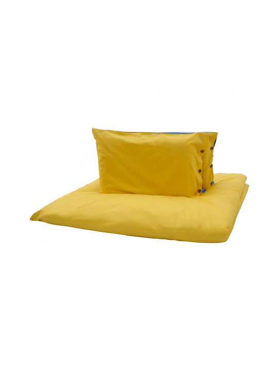 Heinner Sheet Set with 2 Pillowcases Double 200x220cm. Yellow/blue 3pcs