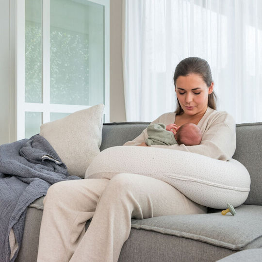 Breastfeeding Pillow Doomoo Buddy Silver Dots
