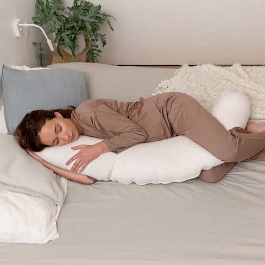 Breastfeeding Pillow Doomoo Buddy Silver Dots