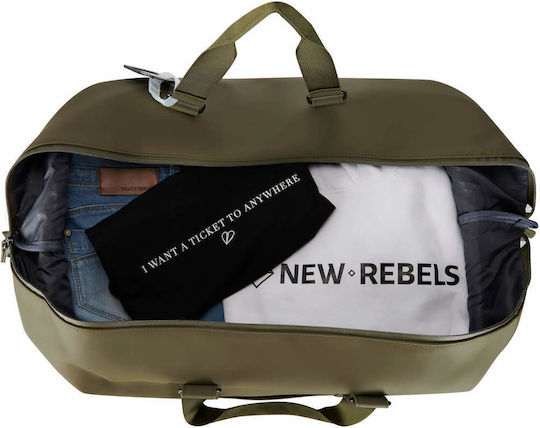 New Rebels Sack Voyage 58lt Khaki with Wheels Fabric L54xW20xH36cm