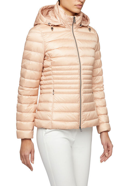 Jaysen Kurzes Damen Puffer Jacke für Winter Rosa